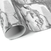 Oude skelet cadeaupapier (Rol Hoek)