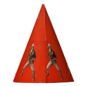 Oude skelet cowboy feesthoed feesthoedjes (Achterkant)