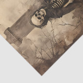 Oude skelet foto decoupage tissuepapier (Detail)