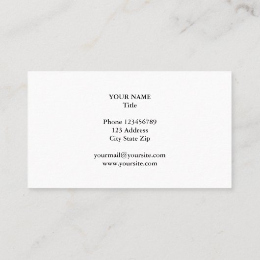 Oude skelet sleutel visitekaartje template (Achterkant)