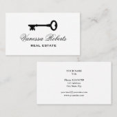 Oude  skelet sleutel visitekaartje template (Voorkant / Achterkant)