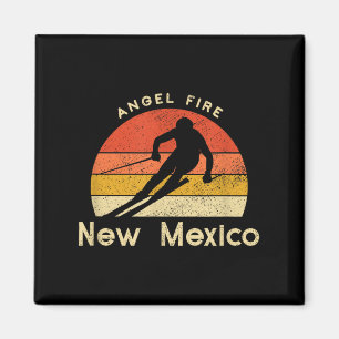 Oude Ski Angel Fire New Mexico Berg Magneet