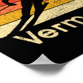 Oude Ski Mad River Glen Vermont Berg Poster (Hoek)
