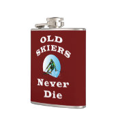 Oude Skiers sterven nooit Heupfles (Links)