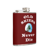 Oude Skiers sterven nooit Heupfles (Rechts)