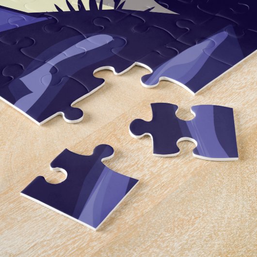 Oude skiposter legpuzzel (Zijkant)