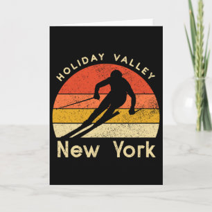 Oude skivakantie Valley New York Berg Kaart