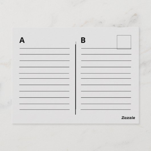 Oude Skool Bruine Cassette Mix Tape Groeten Briefkaart (Achterkant)