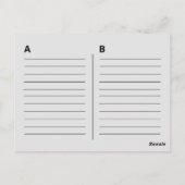 Oude Skool Pink Cassette Mix Tape Playlist Briefkaart (Achterkant)