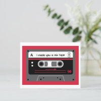 Oude Skool Red en Black Cassette Mix tape