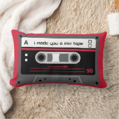 Oude Skool Red en Black Cassette Mix tape Kussen (Deken)