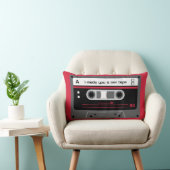 Oude Skool Red en Black Cassette Mix tape Kussen (Stoel)