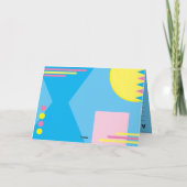 Oude Skool Roze Cassette Mix Tape Groetjes Kaart (Achterkant)