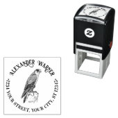 Oude Slechtvalk Zit Namen Adres #2 Zelfinktende Stempel (In situ)