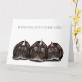 Oude Sleepy Hippos Verjaardag Kaart! Kaart (Gele Bloem)