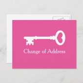 Oude  sleutel bewegende briefkaarten voor nieuw ad (Voorkant / Achterkant)