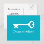 Oude  sleutel bewegende briefkaarten voor nieuw ad (Voorkant / Achterkant)