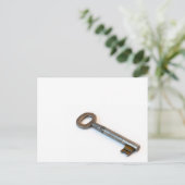 Oude sleutel briefkaart (Staand voorkant)
