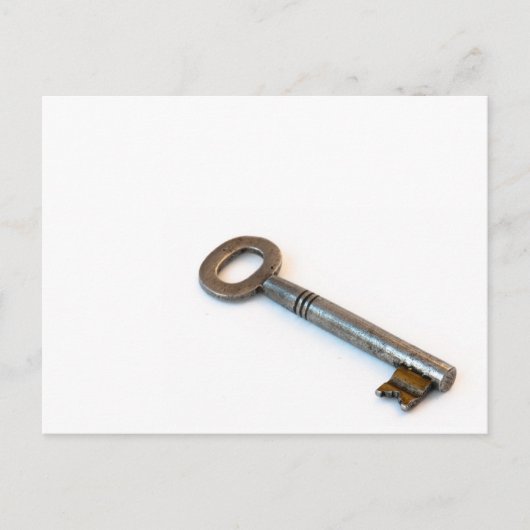 Oude sleutel briefkaart (Voorkant)