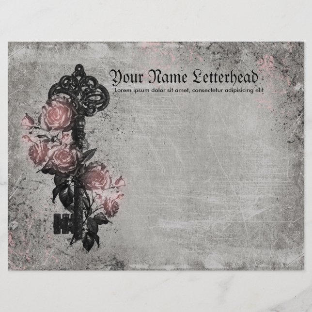 Oude Sleutel en Rozen (Voorkant)