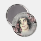 Oude sleutel en Rozen Aangepaste foto Magneet (Voorkant / Achterkant)