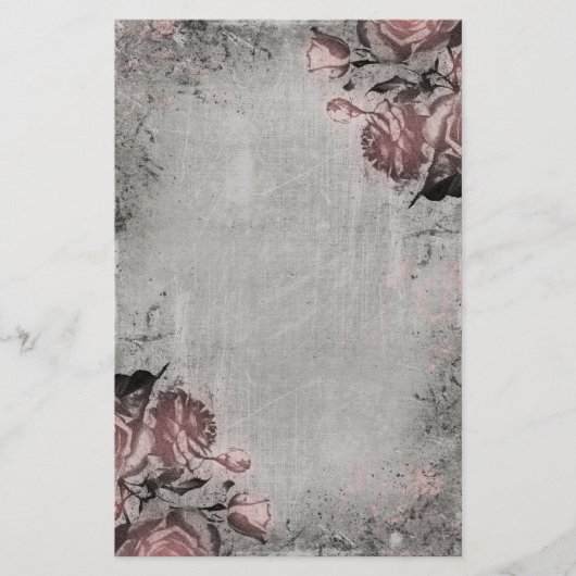 Oude sleutel en Rozen Briefpapier (Voorkant)