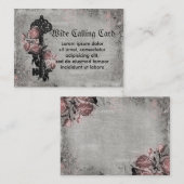 Oude sleutel en Rozen Contactkaartje (Voorkant / Achterkant)