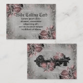 Oude sleutel en Rozen Contactkaartje (Voorkant / Achterkant)