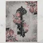 Oude sleutel en Rozen Flyer (Achterkant)