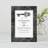 Oude Sleutel Housewarming Feestje Kaart (Staand voorkant)