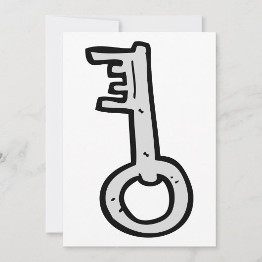 Oude sleutel kaart (Voorkant)