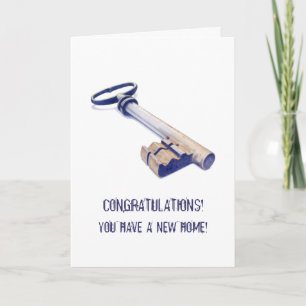 Oude sleutel nieuwe thuiskaart kaart