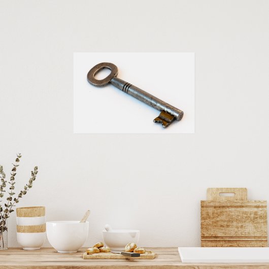 Oude sleutel poster (Keuken)