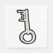 Oude sleutel servet (Voorkant)