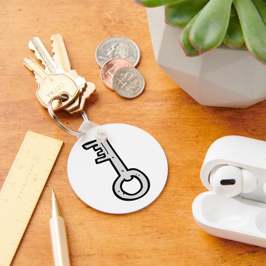 Oude sleutel sleutelhanger