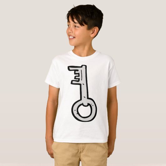 Oude sleutel t-shirt (Voorkant volledig)