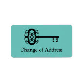Oude sleutel Wijzig adres Etiket (Voorkant)