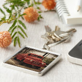 Oude sleutelhanger van Red Fire Truck (Zijkant)
