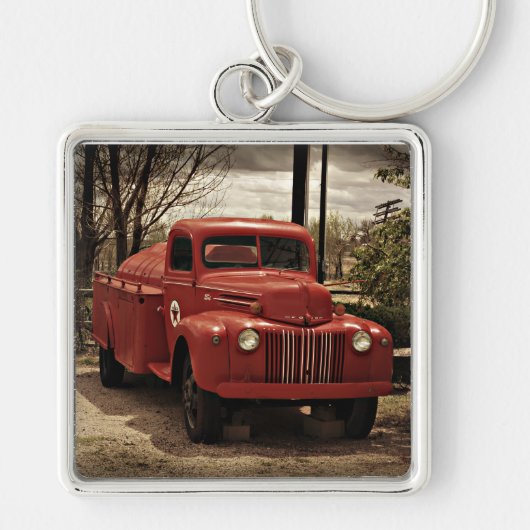 Oude sleutelhanger van Red Fire Truck (Voorkant)