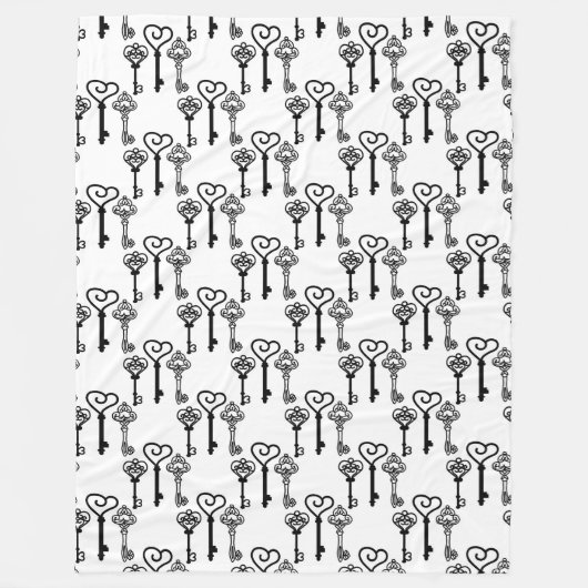 Oude sleutels Fleece deken, groot (Voorkant)