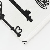 Oude sleutels Fleece deken, groot (Hoek)