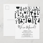 Oude Sleutels Verhuisbericht Postkaart Aankondigingskaart (Voorkant / Achterkant)