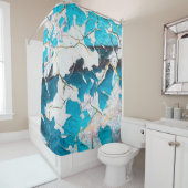 Oude slijmwandtextuur en zeebeving douchegordijn (In situ)