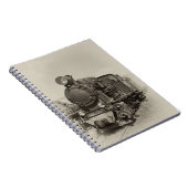 Oude smalbandstoommachine Gr-269 Notitieboek (Rechterzijde)