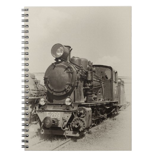 Oude smalbandstoommachine Gr-269 Notitieboek (Voorkant)