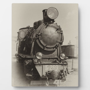 Oude smalspoor stoomlocomotief Gr-269 Fotoplaat