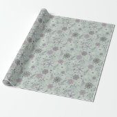 Oude Sneeuw Cadeaupapier (Uitgerold)