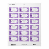 Oude Sneeuwman Minimaal Schots Lilac Etiket (Full Sheet)