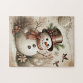 Oude Sneeuwman Puzzel (Horizontaal)