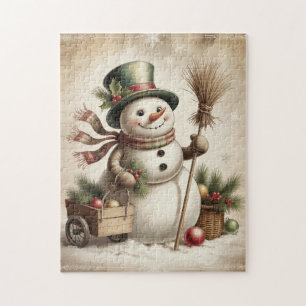 Oude Sneeuwman Puzzel